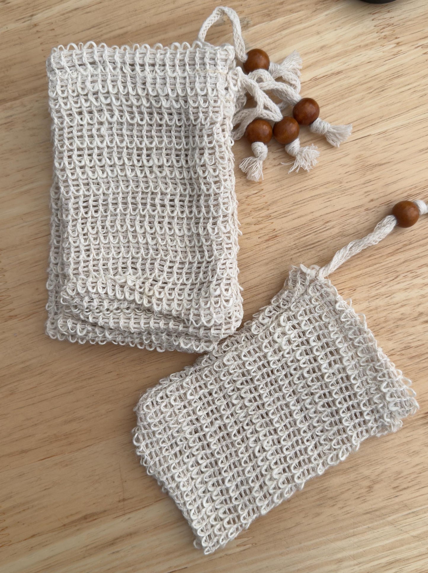 Sisal Soap Saver Bag – Natural Exfoliating Pouch