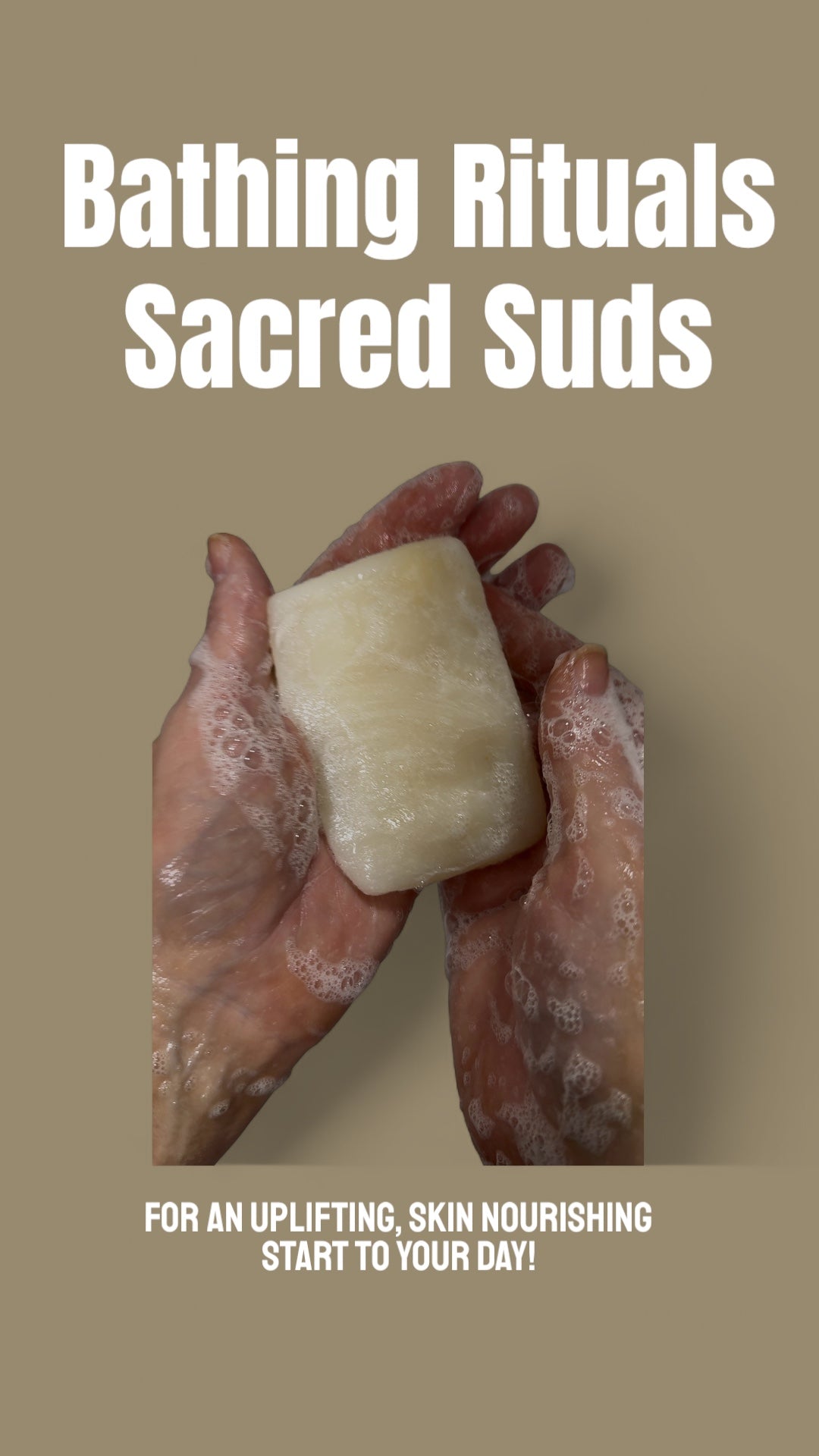 Sacred Suds Tallow Soap – Lemongrass & Coconut Oil Bar