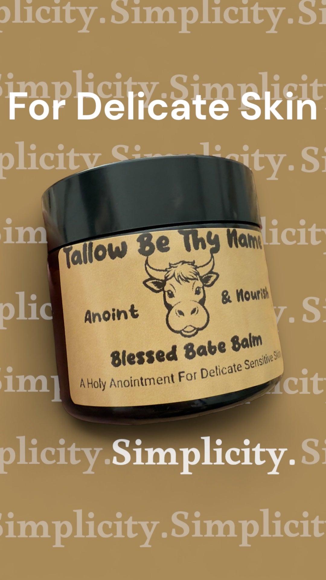 Blessed Babe Balm – Tallow Skincare for Babies & Sensitive Skin