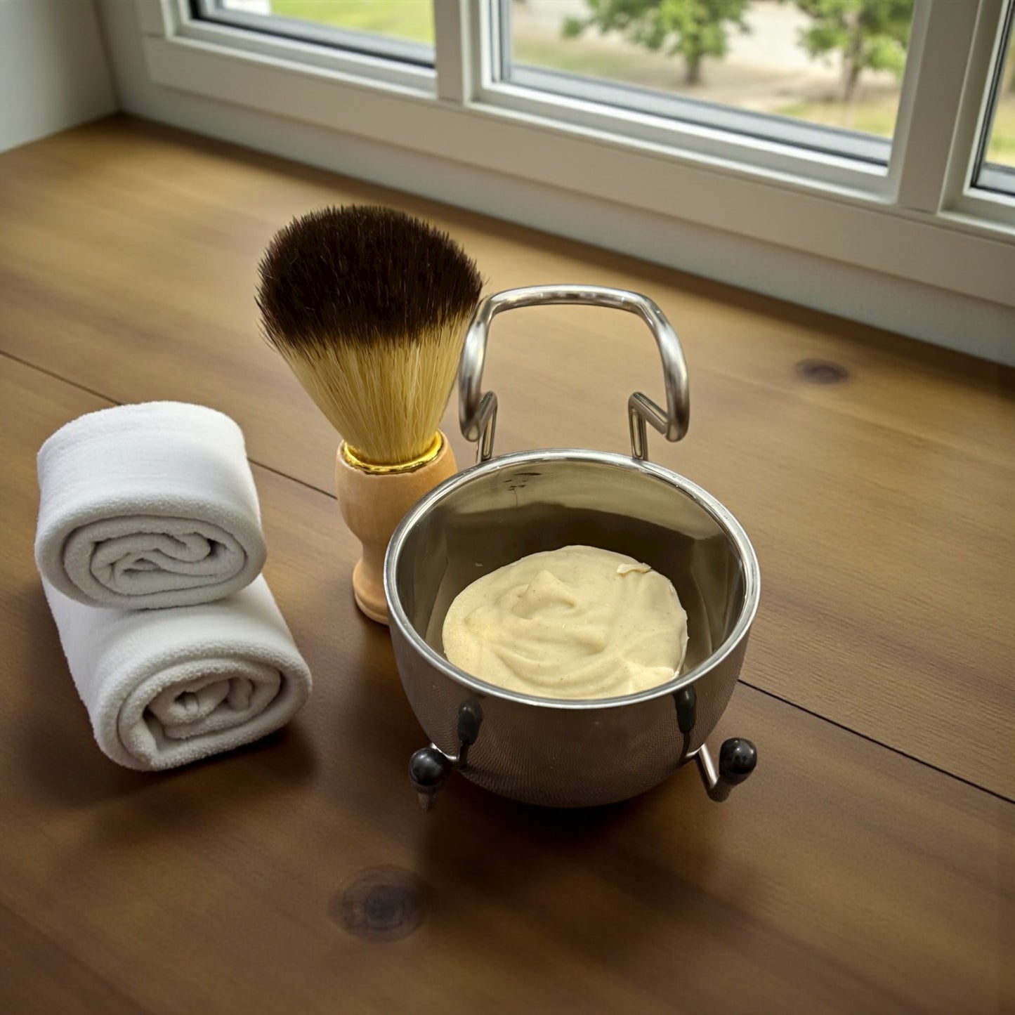 Shaving Bowl and Brush (includes soap)