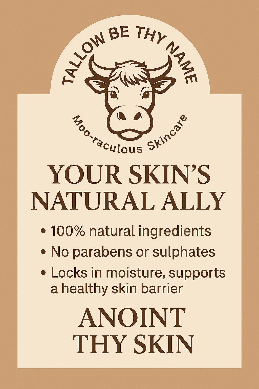 Blessed & Balanced Face Day Balm – Lightweight Tallow Moisturiser