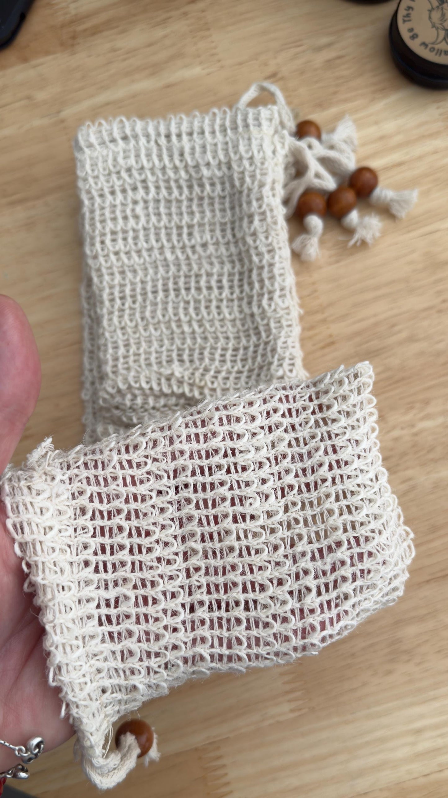 Sisal Soap Saver Bag – Natural Exfoliating Pouch