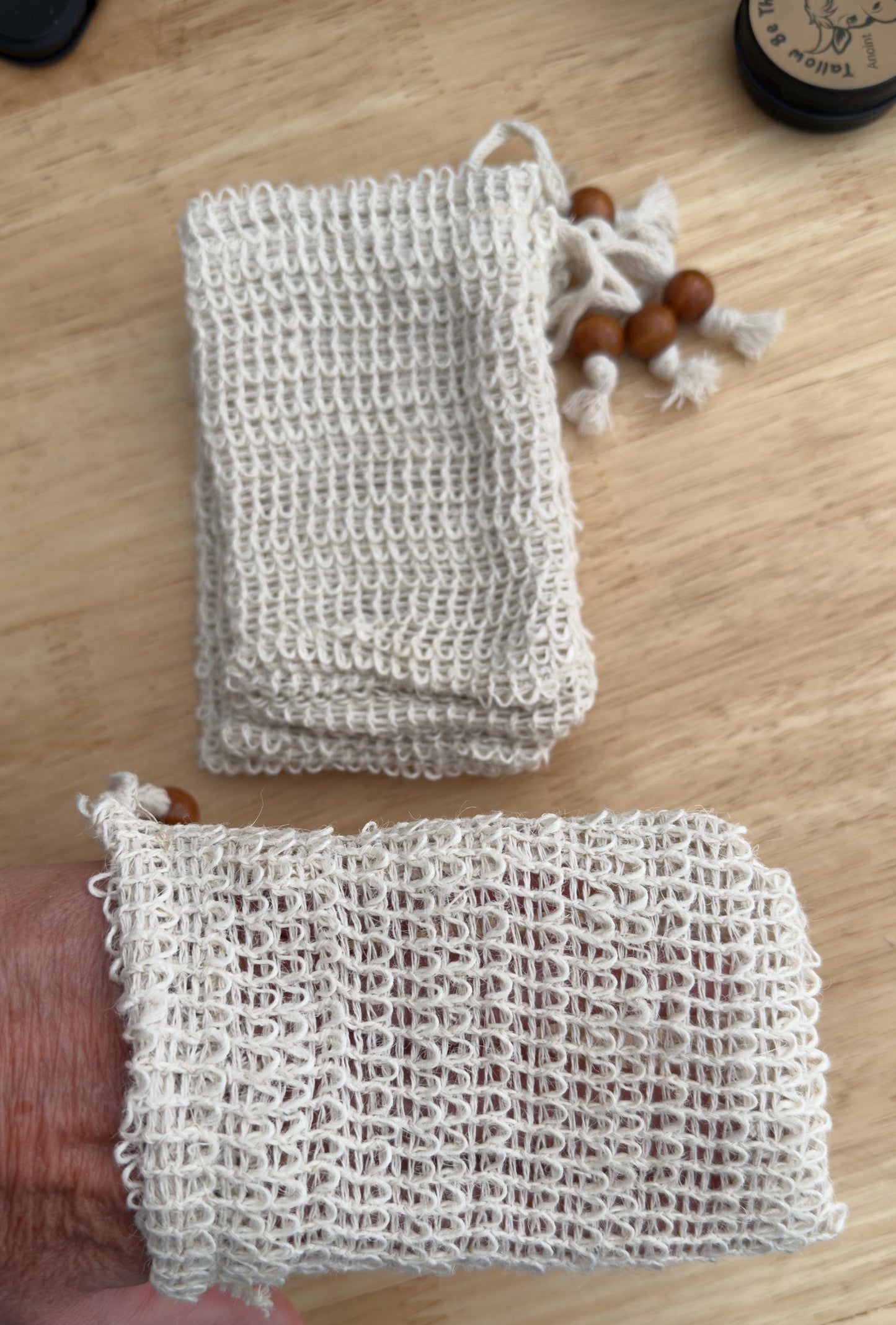 Sisal Soap Saver Bag – Natural Exfoliating Pouch
