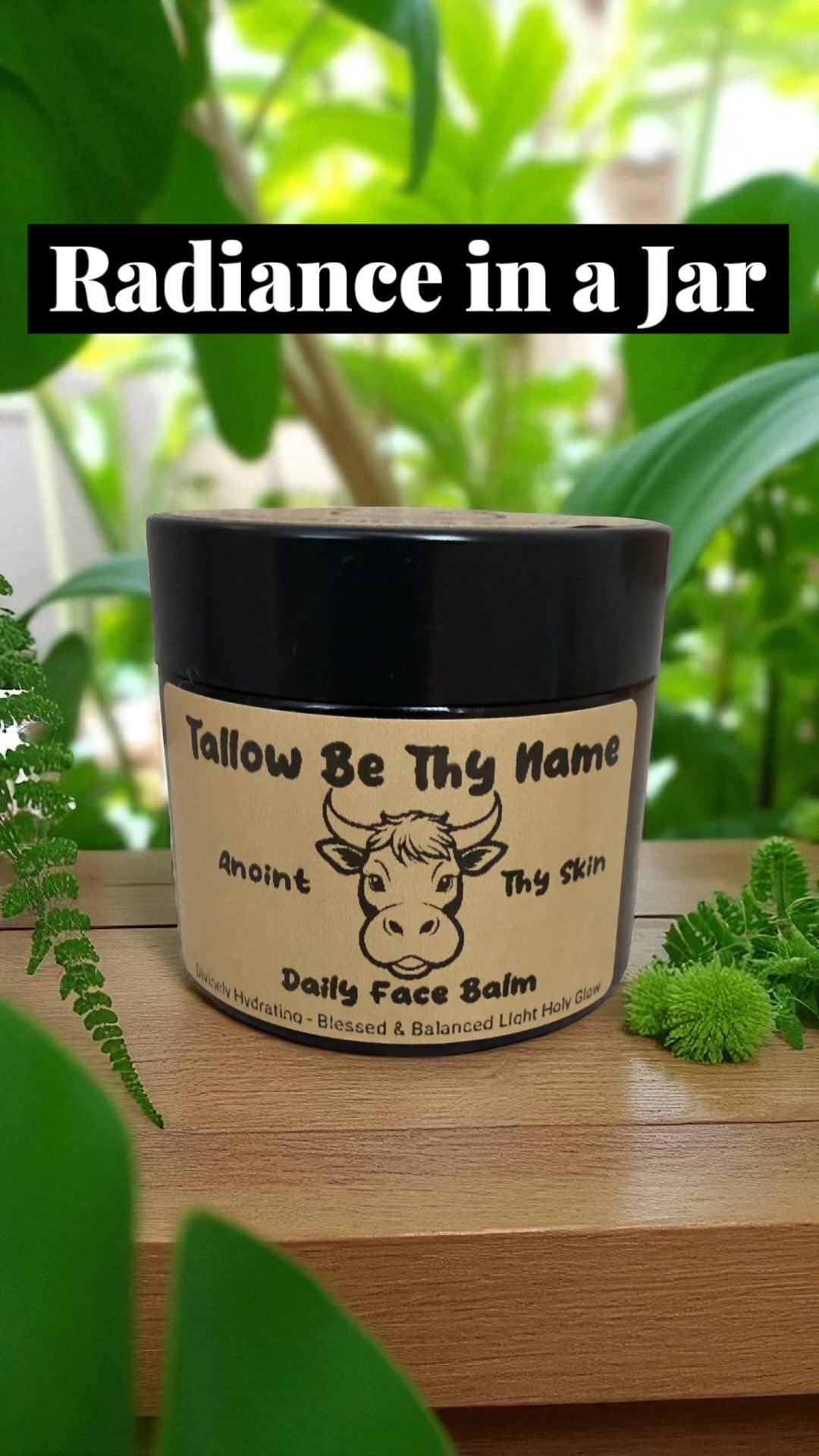 Blessed & Balanced Day Balm – Lightweight Tallow Moisturiser