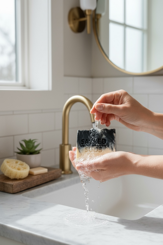 Activated Charcoal Grassfed Tallow Soap - Detoxifying & Gently Cleansing