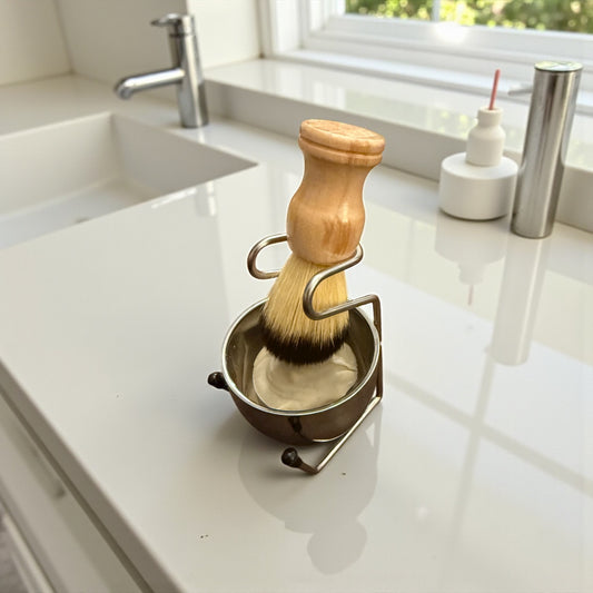 Shaving Bowl and Brush (includes soap)
