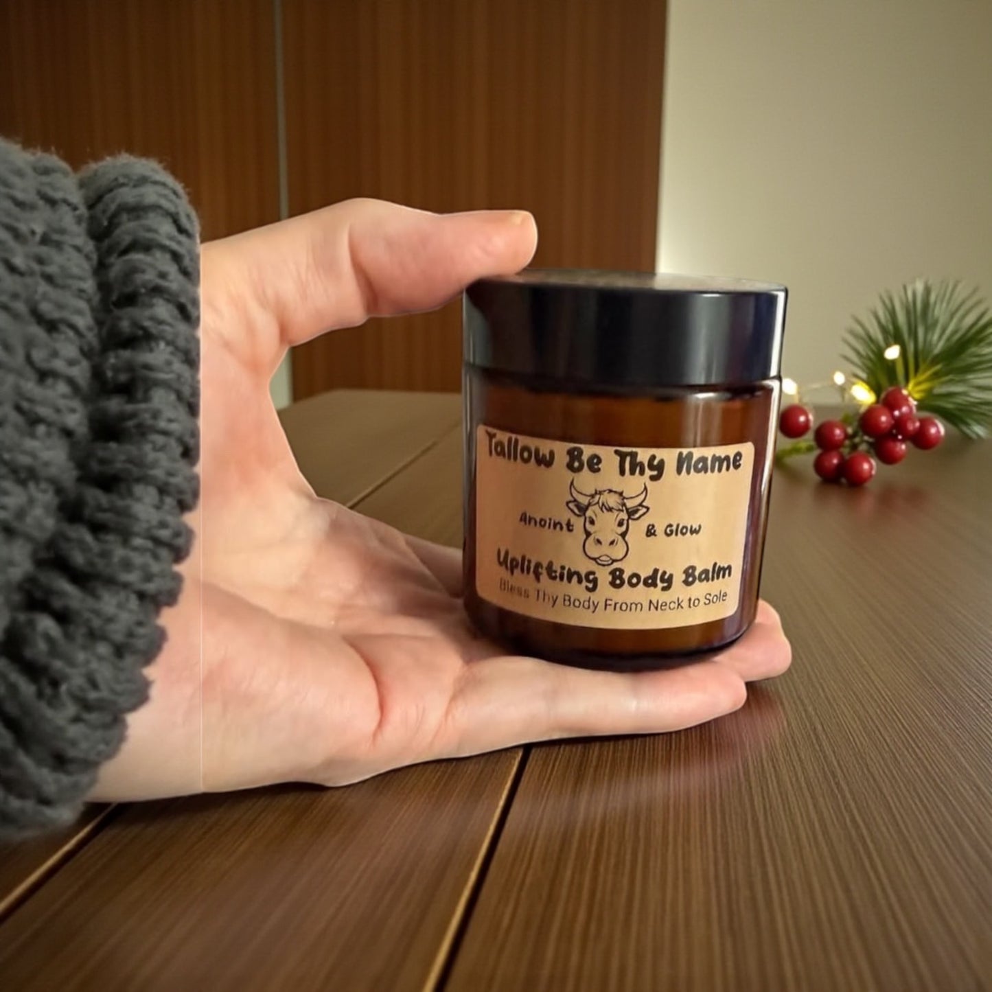 Uplifting Body Balm – Grass-Fed Tallow Moisturiser