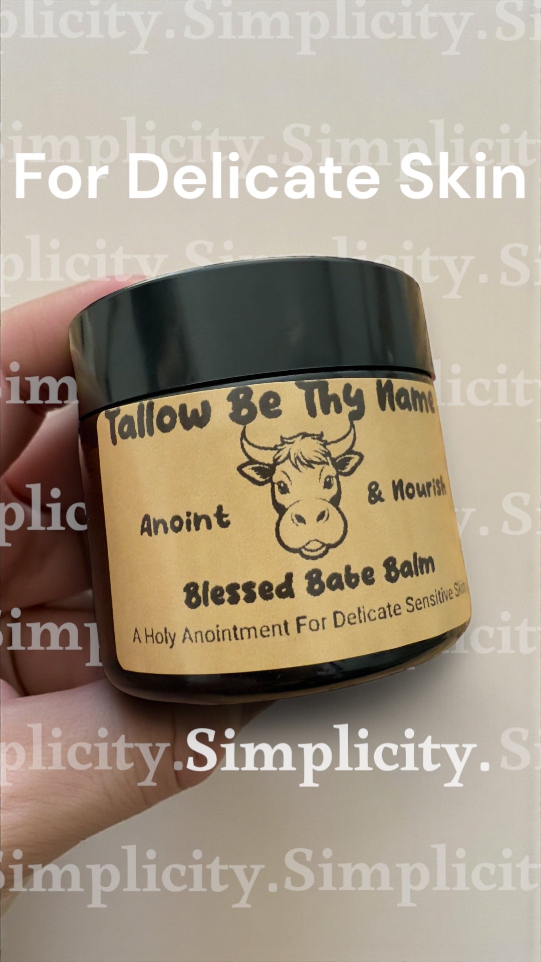 Blessed Babe Balm – Tallow Skincare for Babies & Sensitive Skin