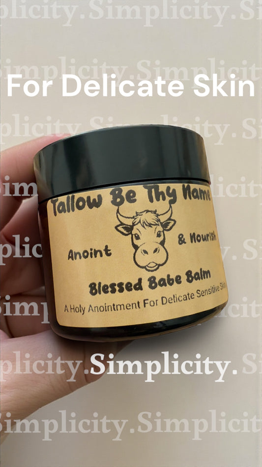 Blessed Babe Balm – Tallow Skincare for Babies & Sensitive Skin