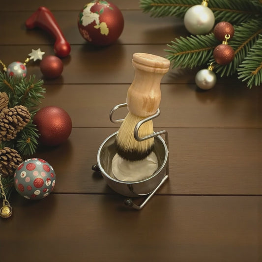 Shaving Bowl and Brush (includes soap)